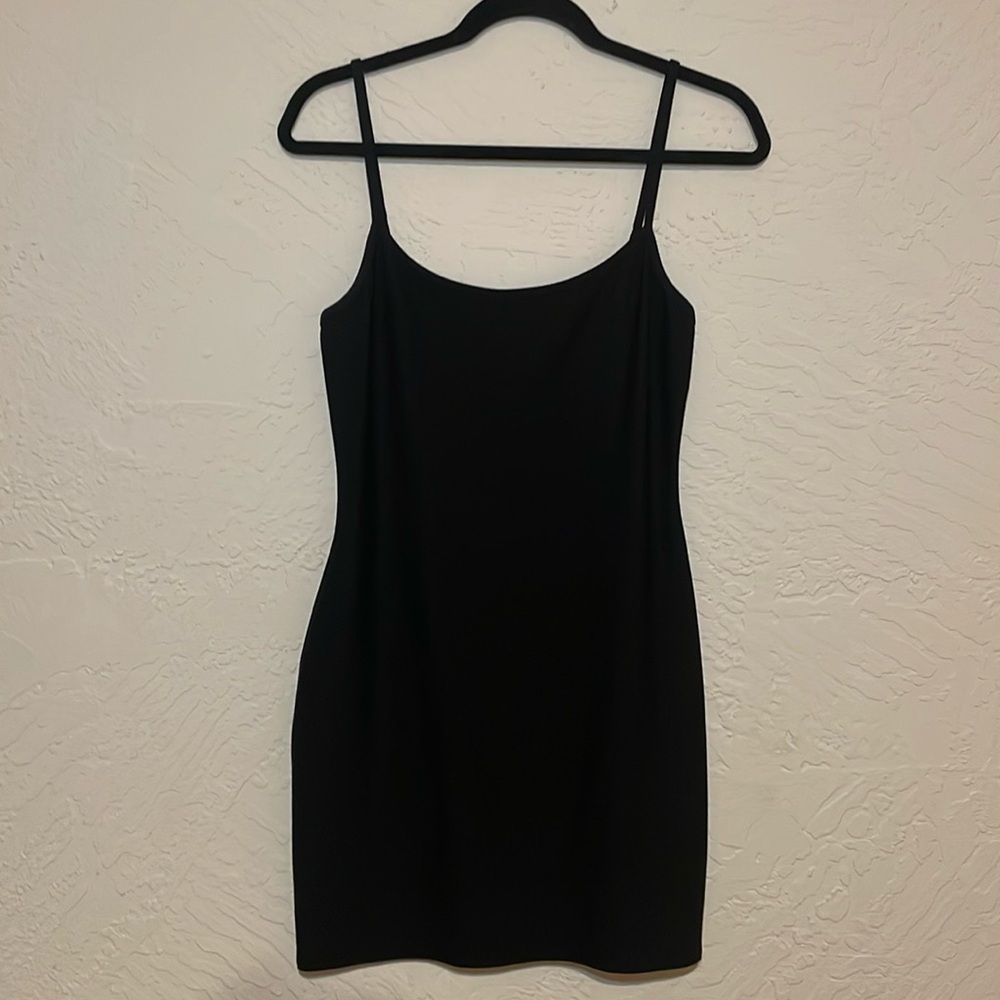LNA black mini dress